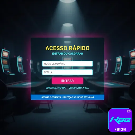 Tela de suporte no celular da k8b.com